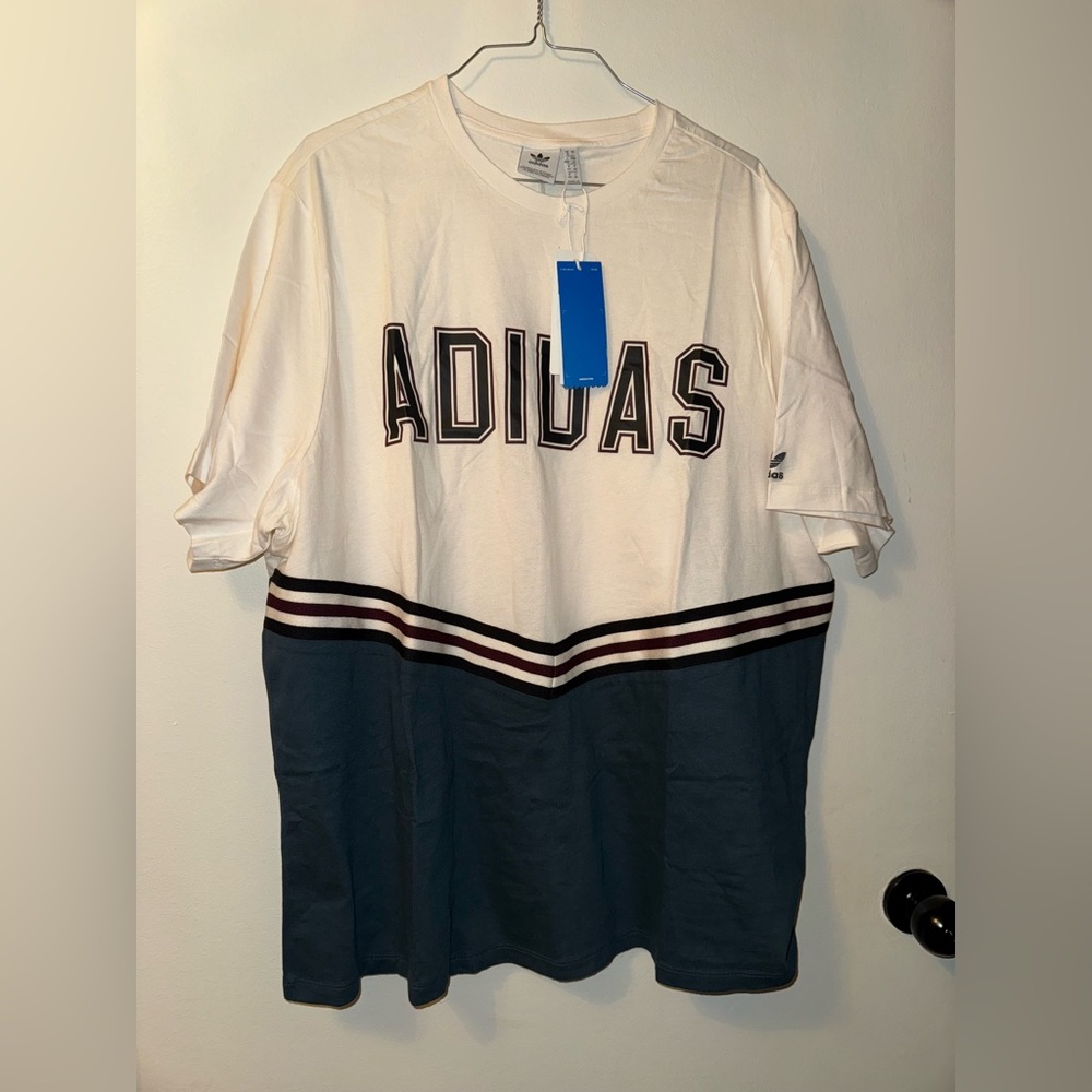 Adidas Originals Chevron Striped Short Sleeve T-Shirt - Picture 6 of 16